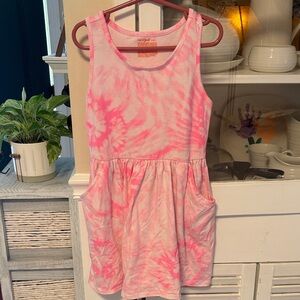 Cat & Jack Pink Tie-Dye Kids Dress